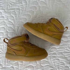 Toddler khaki Nike shoes